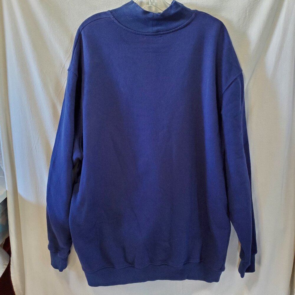 Topshop Womens Navy Blue Funnel Neck Sweater Size 4 US - Picture 3 of 5
